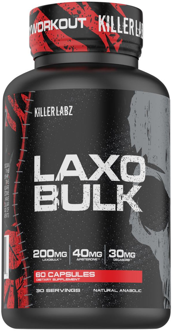 Killer Labz Laxobulk Anabolic Muscle Builder 60 Caps|Muscle Growth|Mass For Life|