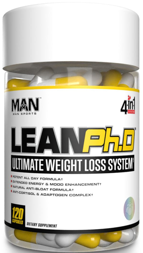 Man Sports Lean Ph.D 120 capsules|Carnitine|Mass For Life|