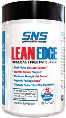 SNS Serious Nutrition Solutions Lean Edge 120 Capsules|Fat Burner|Mass For Life|