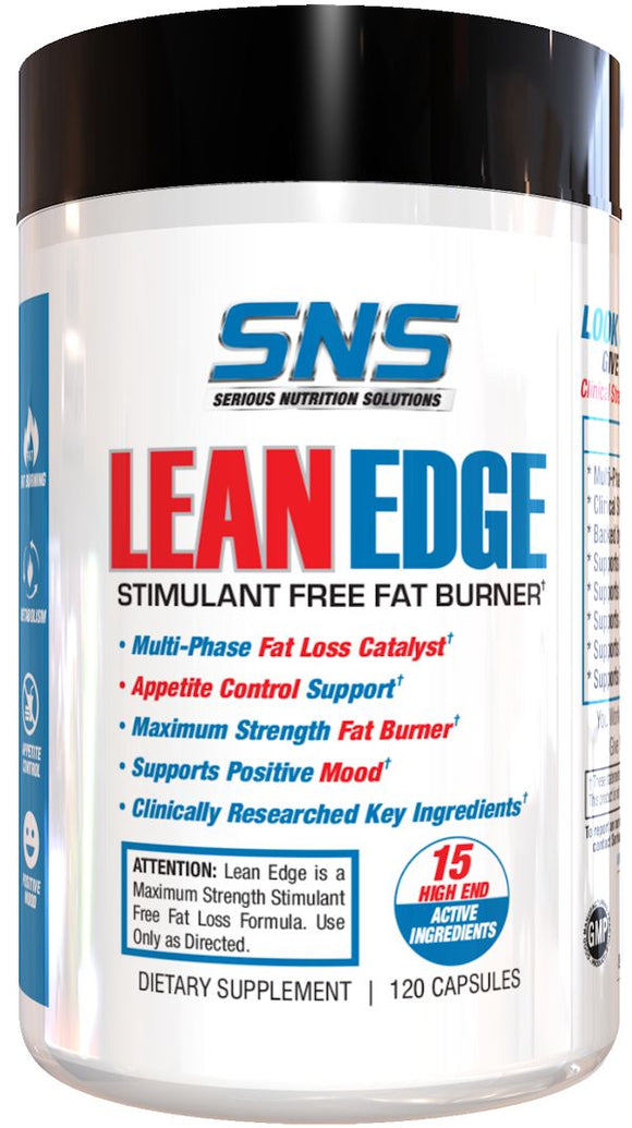 SNS Serious Nutrition Solutions Lean Edge 120 Capsules|Fat Burner|Mass For Life|