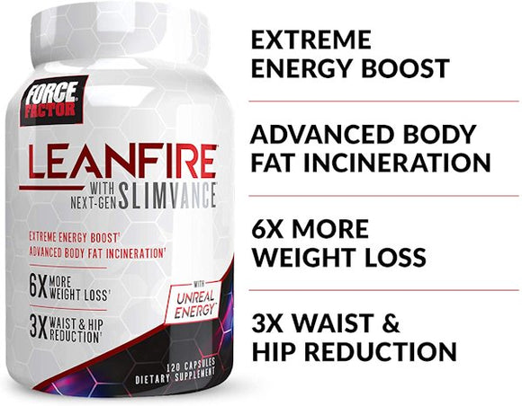 Force Factor LeanFire|Fat Burner|Mass For Life|