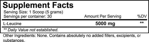 NutraKey Leucine 30 servings|Lean Muscle|Mass For Life|