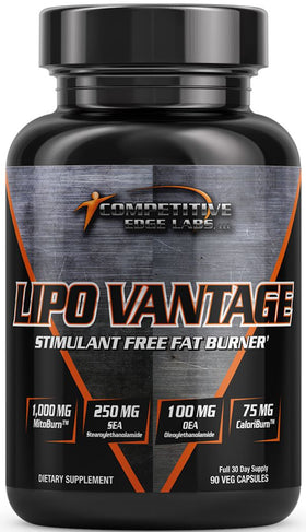 Competitive Edge Labs LipoVantage Non Stim Fat Burner 90 Caps|Fat Burner|Mass For Life|