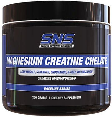 SNS Serious Nutrition Solutions Magnesium Creatine Chelate 100 Servings|Creatine|Mass For Life|