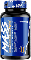 Performax Labs MassMax Natural Anabolic Complex 120 Capsules|Muscle Pumps|Mass For Life|