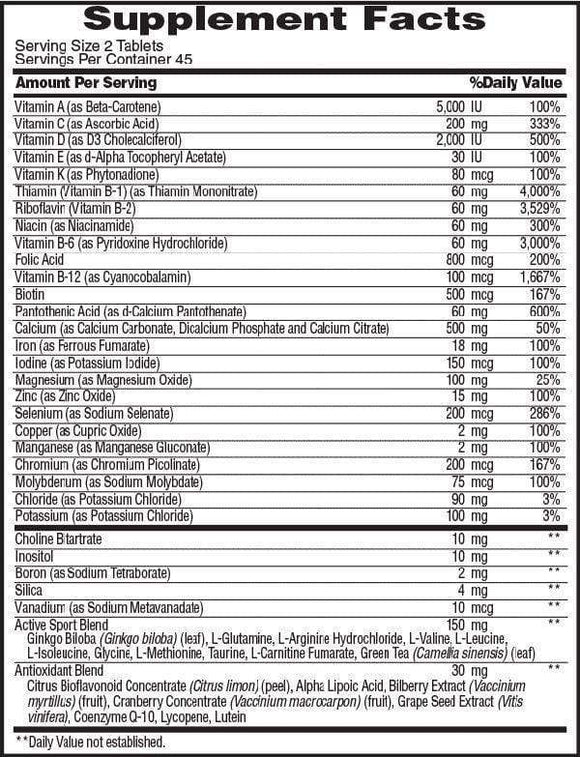 MET-Rx Active Woman Daily Multivitamin 90 tab|Multi Vitamin|Mass For Life|