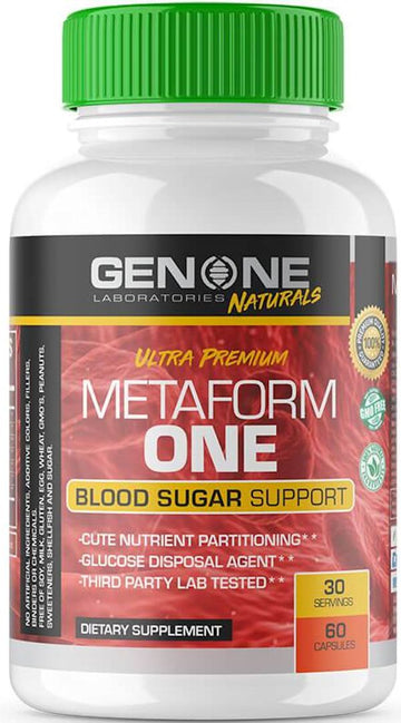 GenOne Labs Metaform One 60 caps|Sugar Control|Mass For Life|