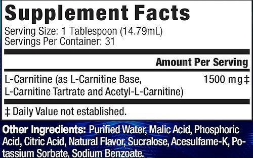 MHP L-Carnitine Liquid 16 oz|Carnitine|Mass For Life|