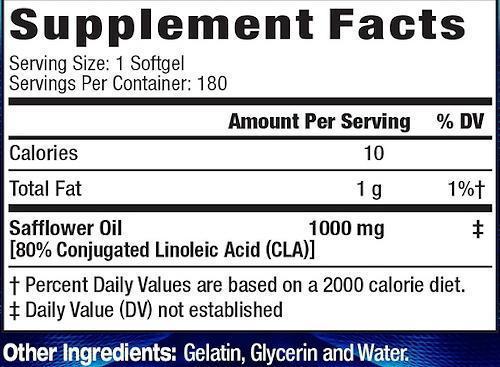 MHP Super CLA 180 Softgels|CLA|Mass For Life|
