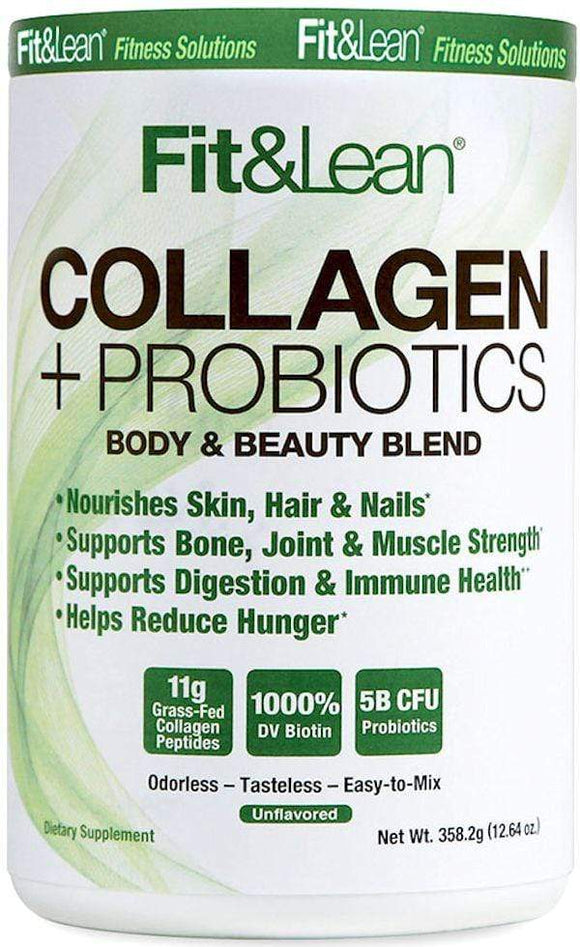 MHP Fit & Lean Collagen + Probiotics 30 servings|Collagen|Mass For Life|