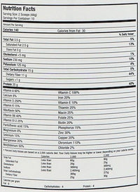 MHP Fit & Lean Protein Weight Loss fact