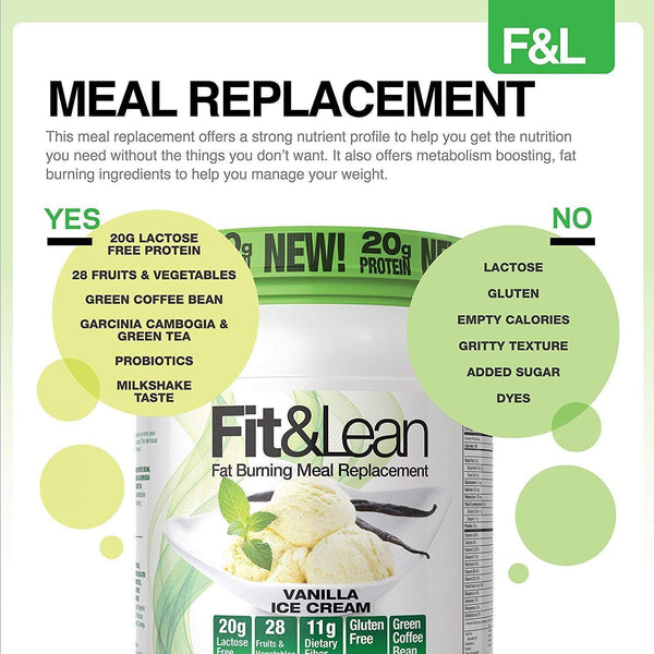 MHP Fit & Lean Protein Weight Loss vanilla