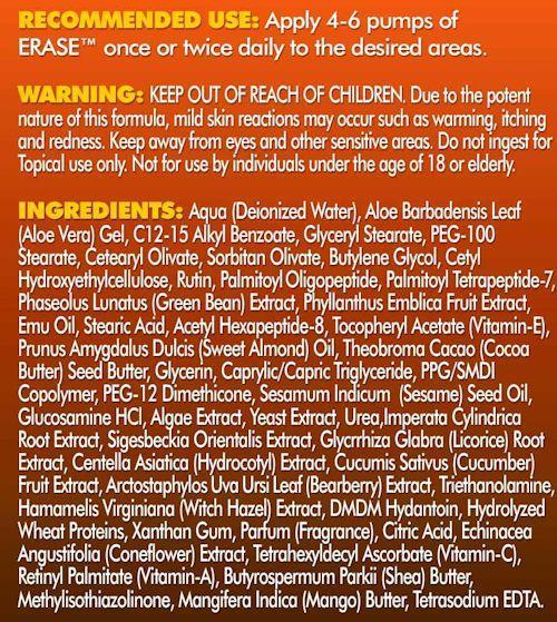 Muscle Gelz Erase Stretch Mark Gel 8oz|Fat Burner|Mass For Life|