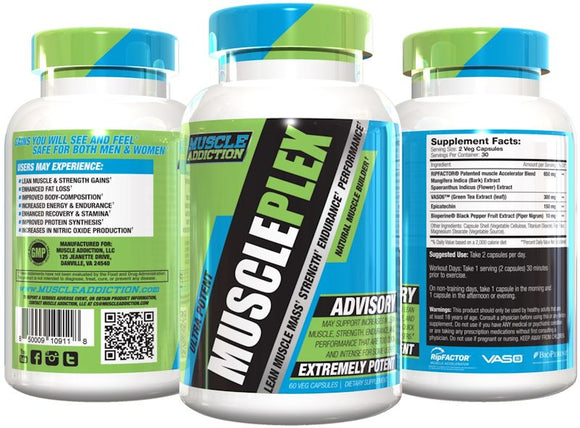 Muscle Addiction Muscle Plex 60 capsules|Muscle Growth|Mass For Life|