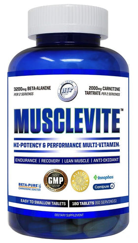 Hi-Tech Pharmaceuticals MuscleVite MultiVitamin 180 Tabs|Multi Vitamin|Mass For Life|