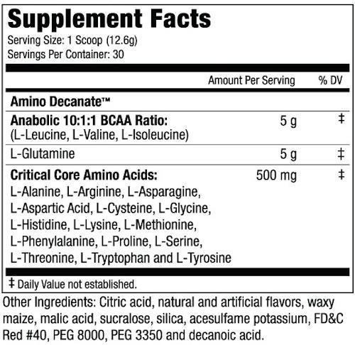 MuscleMeds Amino Decanate 30 servings|Amino Acids|Mass For Life|