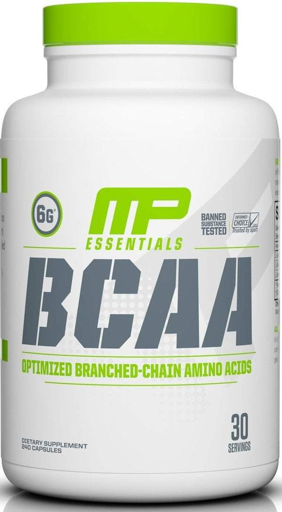 MusclePharm BCAA Essentials 240 Caps|BCAA|Mass For Life|