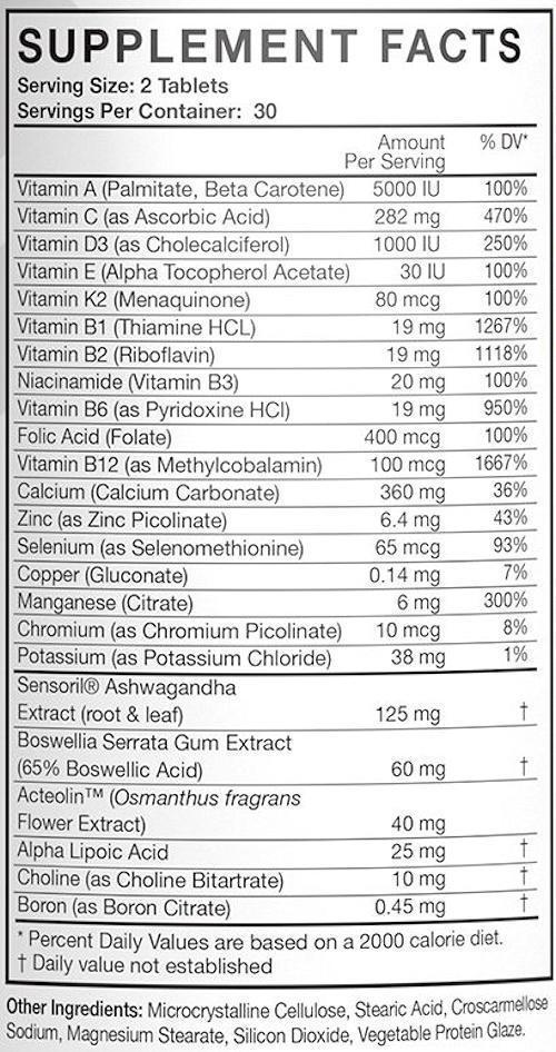 MusclePharm Multi Vitamin MusclePharm Multi-V+ 60 Tabs