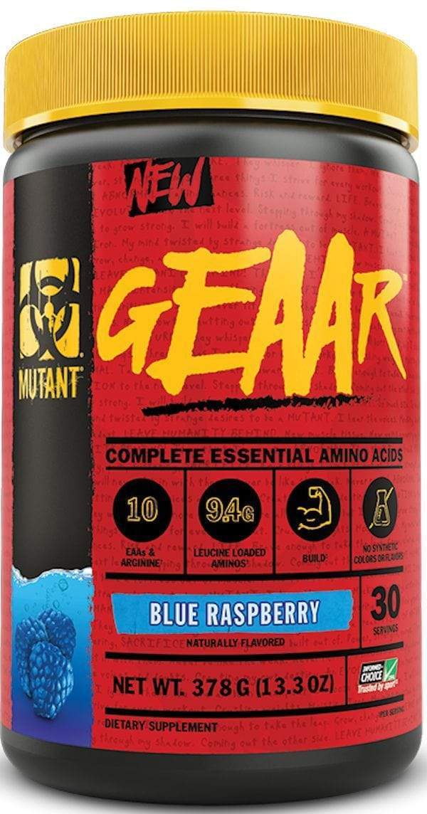 Mutant geaar bcaa Blue Raspberry Mutant Nutrition Geaar 30 servings