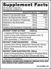 Mutant Nutrition Muscle Pumps Mutant Pump 154 Capsules