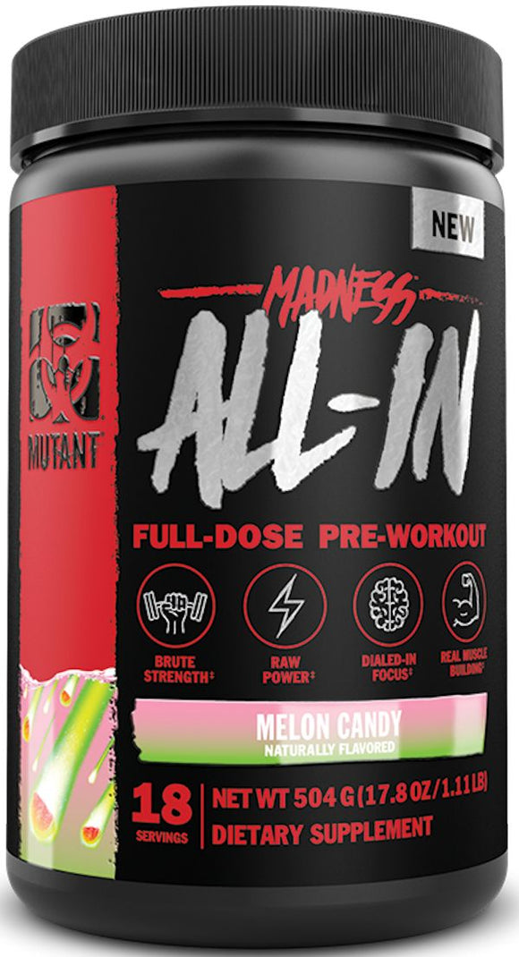 Mutant Madness All-In Pre-Workout|Pre-Workout|Mass For Life|