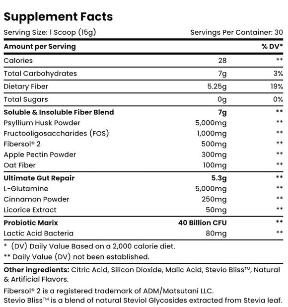 MySource Nutrition Co. MySource Fiber G|Digestion|Mass For Life|