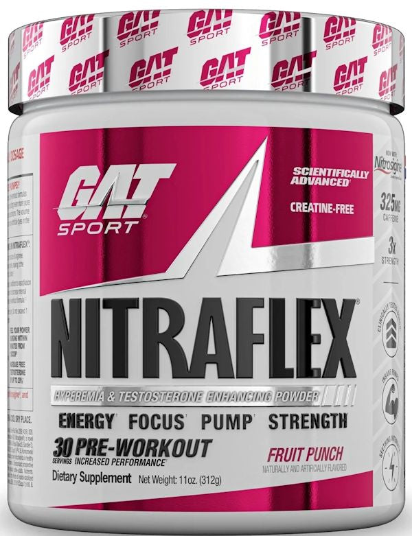 GAT Sport Nitraflex Pre-Workout mass size