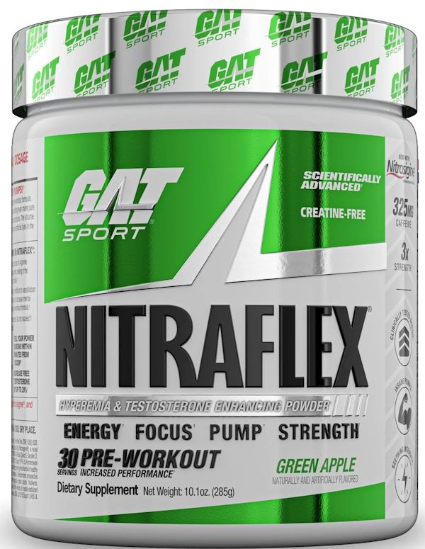 GAT Sport Nitraflex Pre-Workout pumps