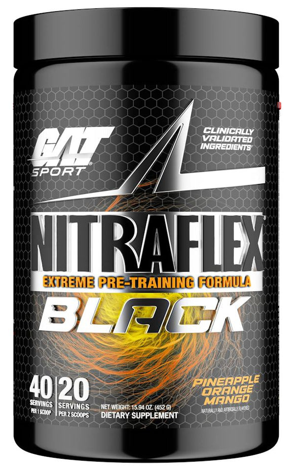 GAT Sport Nitraflex Black|Pre-Workout|Mass For Life|