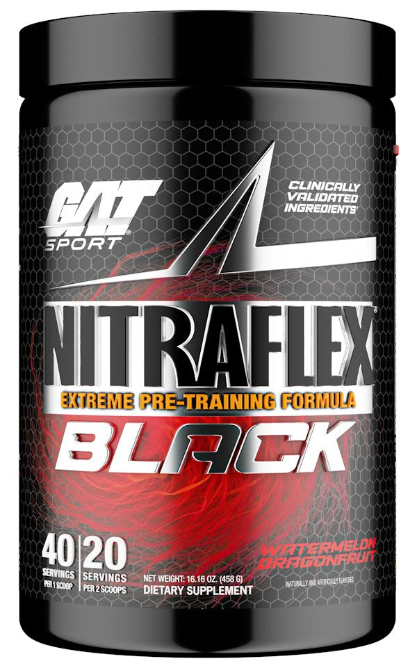 GAT Sport Nitraflex Black Pre Workout watermelon