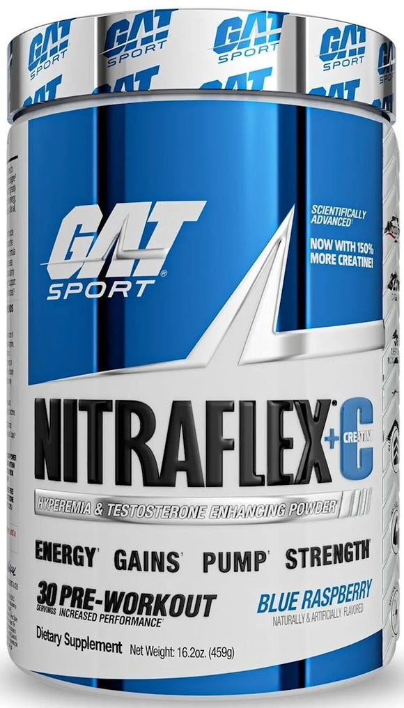 GAT Sport Nitraflex+Creatine|Pre Workout|Mass For Life|