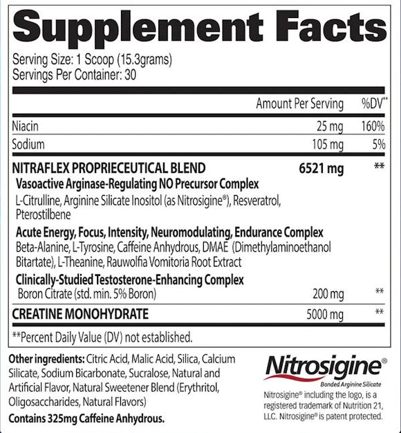 GAT Sport Nitraflex+Creatine|Pre Workout|Mass For Life|