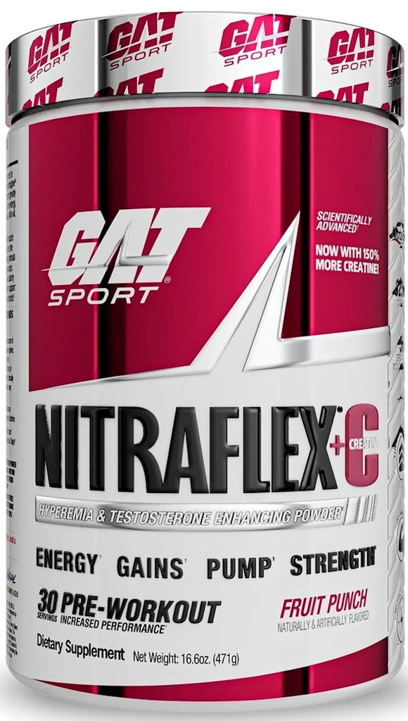 GAT Sport Nitraflex+Creatine|Pre Workout|Mass For Life|