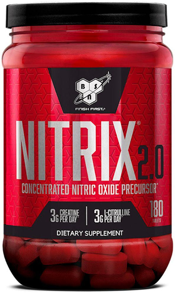 BSN Nitrix 2.0 180 tabs|Pre-Workout|Mass For Life|