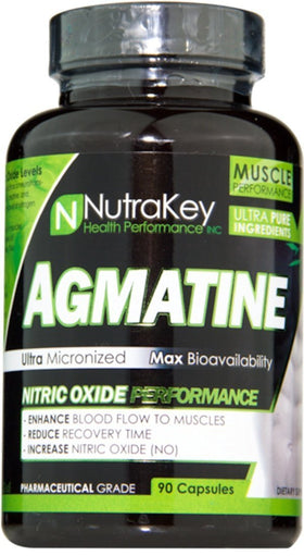 NutraKey Agmatine 90 caps|Agmatine|Mass For Life|