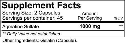 Muscle Pumps NutraKey Agmatine 90 caps facts