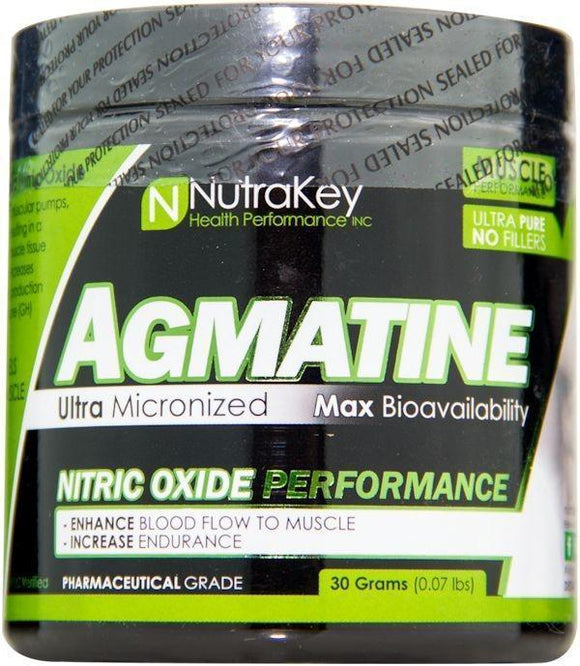 NutraKey Agmatine Powder 30 servings|Agmatine|Mass For Life|