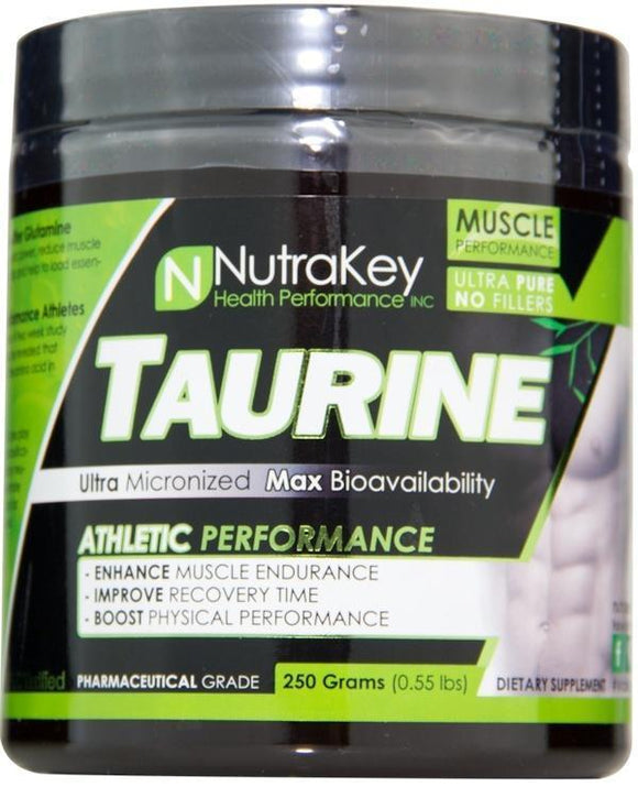 Nutrakey Taurine 250 gms|Amino Acids|Mass For Life|