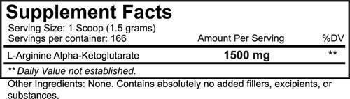 NutraKey Arginine 250gms 166 servings|Arginine|Mass For Life|