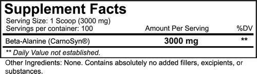 Nutrakey Beta Alanine 300 gms 100 servings|Beta-alanine|Mass For Life|