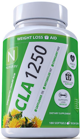 Nutrakey CLA 1250 180 Softgel|CLA|Mass For Life|
