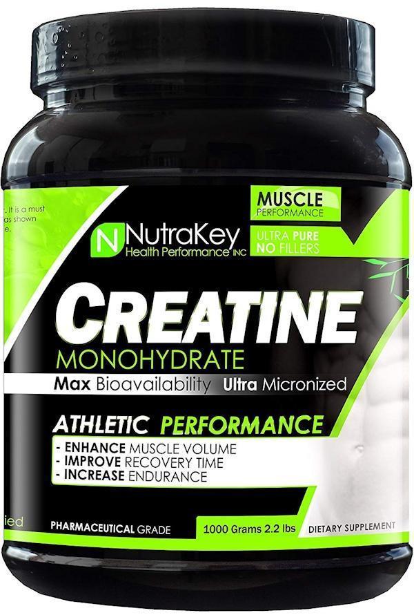 NutraKey Creatine Monohydrate 1000 pumps