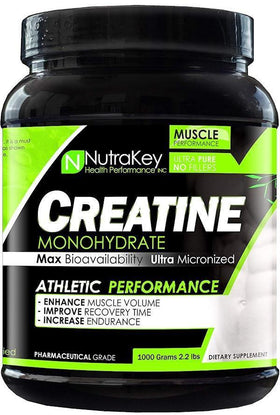 NutraKey Creatine Monohydrate 1000 gms|Creatine|Mass For Life|
