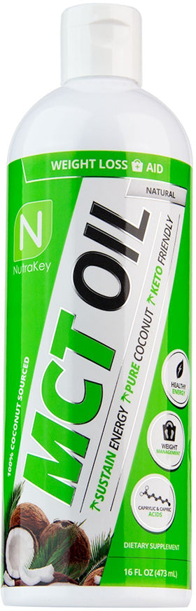 Nutrakey Liquid MCT Oil|Fat Burner|Mass For Life|