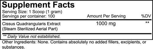 Nutrakey Cissus Powder 100 gms|Joint Support|Mass For Life|