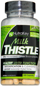 Nutrakey Milk Thistle 100 Capsules|Liver Support|Mass For Life|