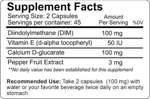 NutraKey DIM 90 Capsules|Test Booster|Mass For Life|