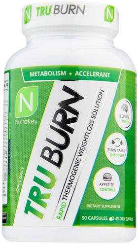 Nutrakey TRU Burn 90 Caps|Fat Burner|Mass For Life|