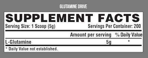 Nutrex Research Glutamine Nutrex Glutamine Drive Black 1000 gms