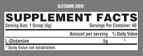 Nutrex Research Glutamine Nutrex Glutamine Drive 300 gms fact